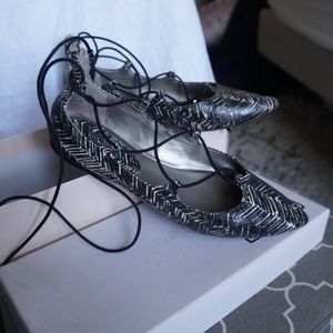 BP. ‘Katrina' Pointy Toe Ghillie Flat